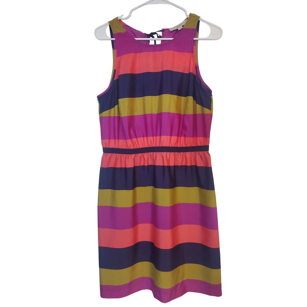 Loft Women's Striped Sleeveless Dress Size Medium